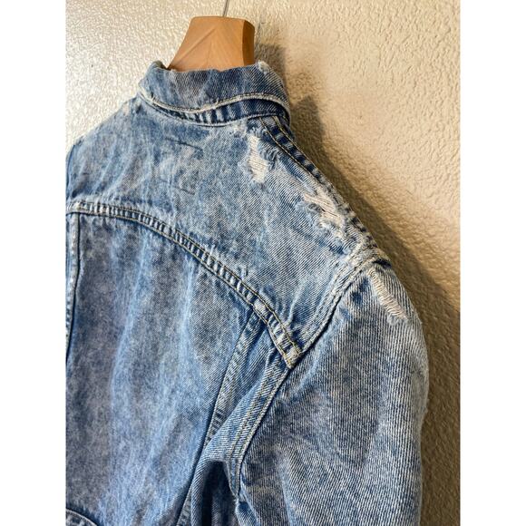 VTG High Sierra by Mervyn’s Children’s Medium Wash Distressed Denim Jacket Large - Picture 3 of 13